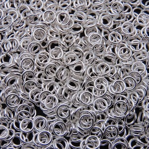 4mm Silver Plated Open Jump ring Jewellery Craft Findings Beads Jewellery UK