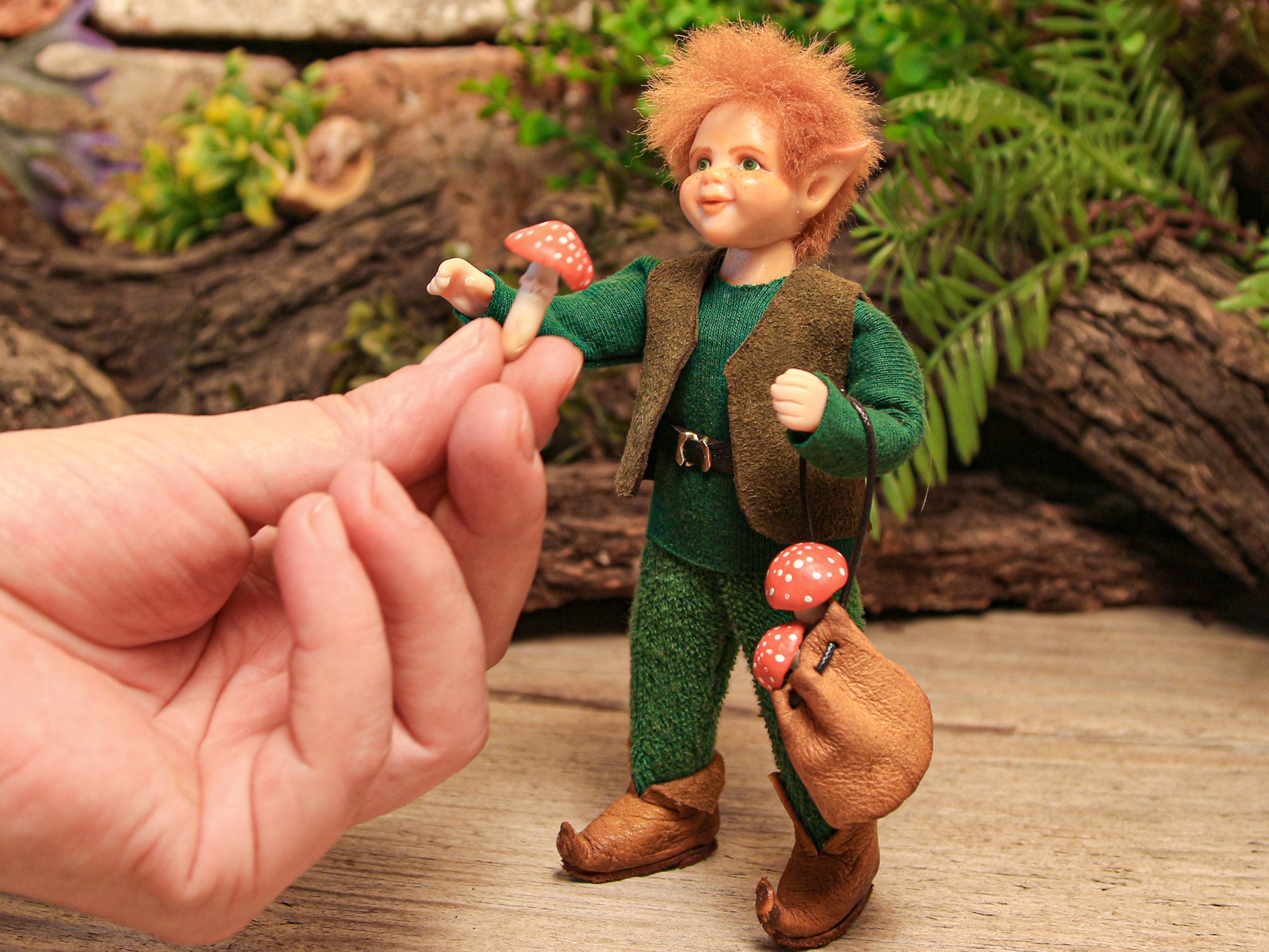 Leprechaun doll 112 scale 5.7 in / flexible limbs movable Etsy