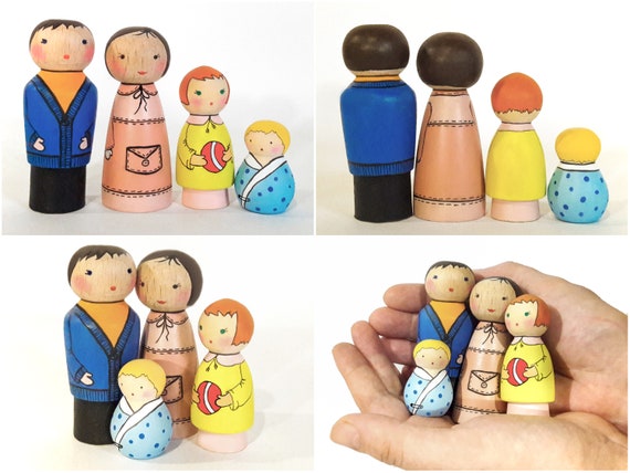 wooden peg family