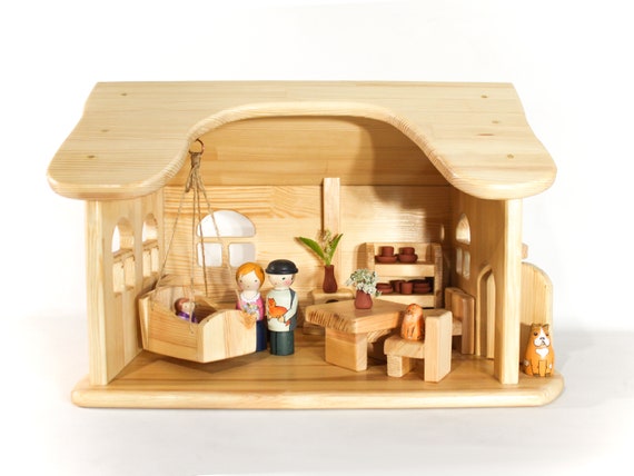 wooden dolls houses for toddlers