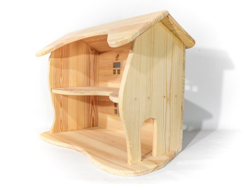 Wooden dollhouse toy furniture // Baby doll house kit ...