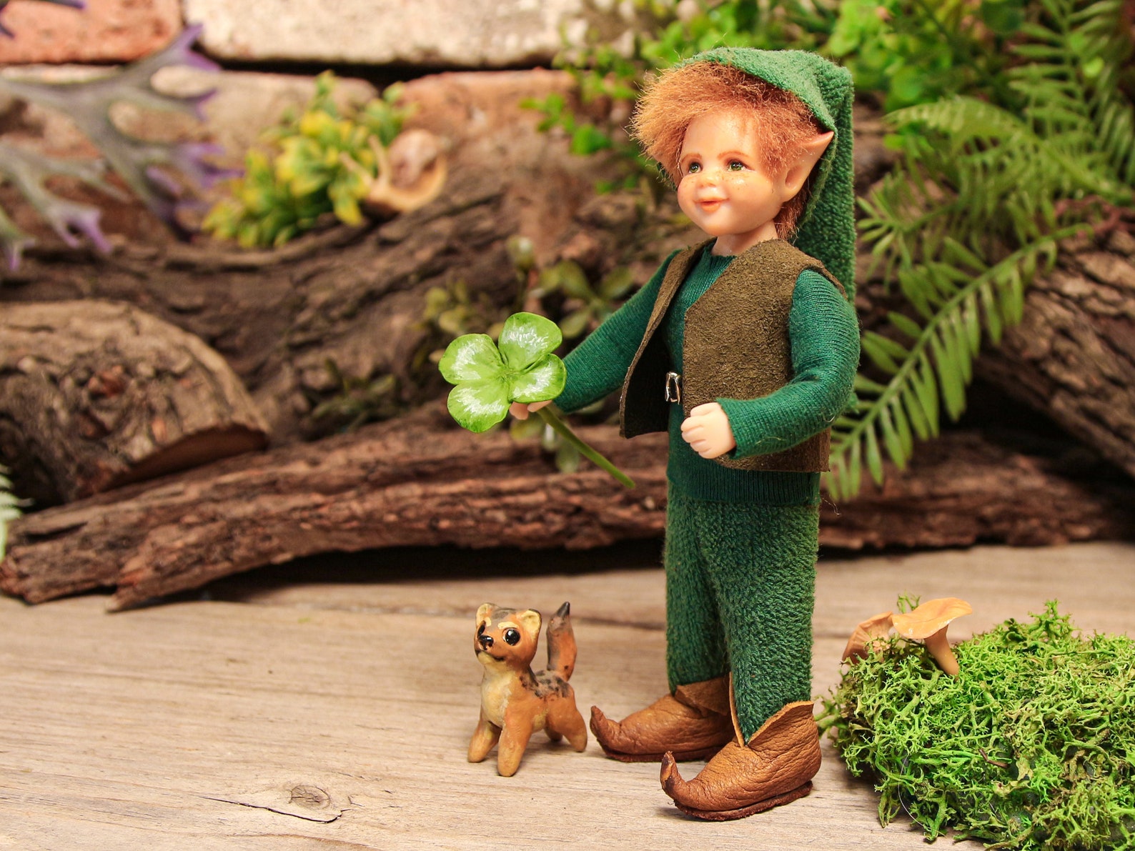 Leprechaun doll 112 scale 5.7 in / flexible limbs movable Etsy
