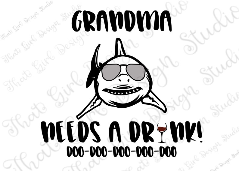 Free Free 151 Grandma Shark Svg SVG PNG EPS DXF File