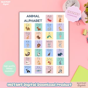 Cores suaves Alfabeto Gráfico Fonético Carta Som Atividade Pré-escolar Montessori Imprimir Aprendizagem Educação Creche