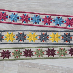 Bookmarks Set Handmade Embroidery Needlework Home made Hemp cloth Different Colors Bilateral Embroidery