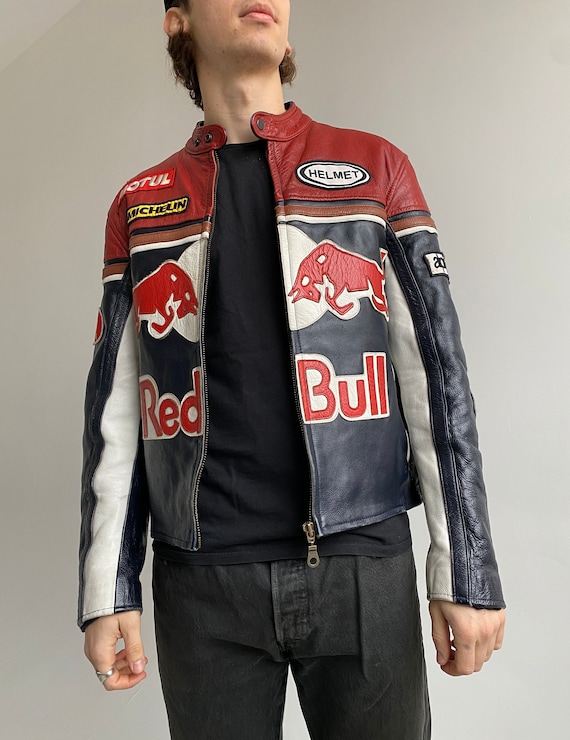 red bull leather jacket