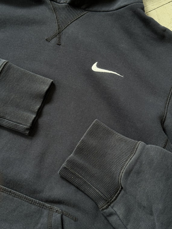 Nike Small Swoosh Baggy Oversized Hoodie Faded Bl… - image 5