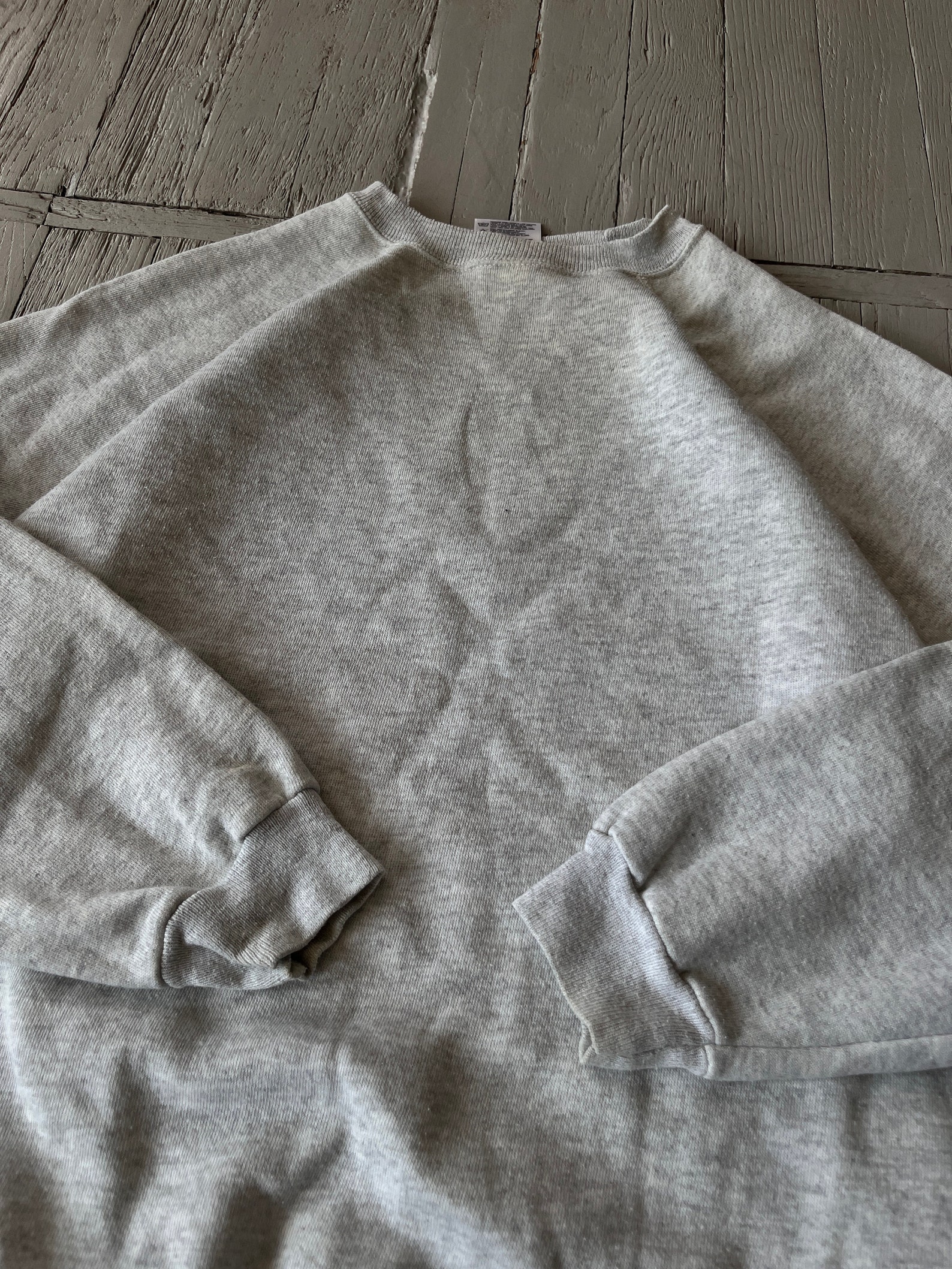 Baggy Grey Letter Print Sweatshirt