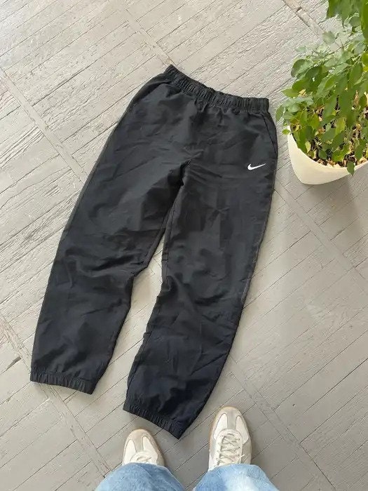 Vintage Nike Nylon Track Outdoor Street Casual Pants Black - Etsy