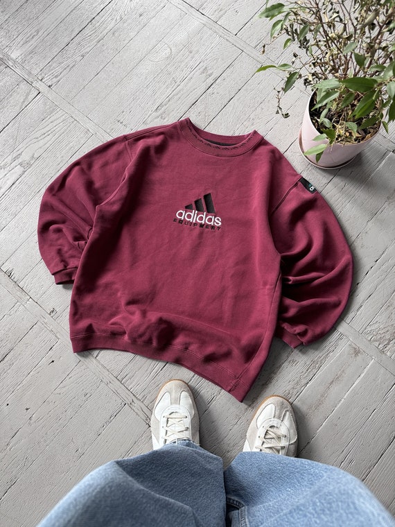 Vintage Unisex Adidas Equipment Logo Crewneck Pull