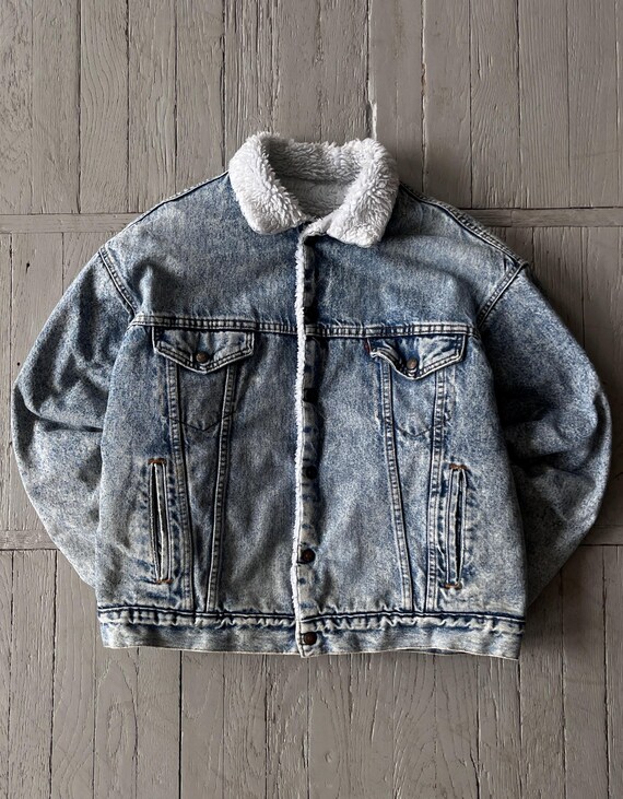 Veste jean doublée sale