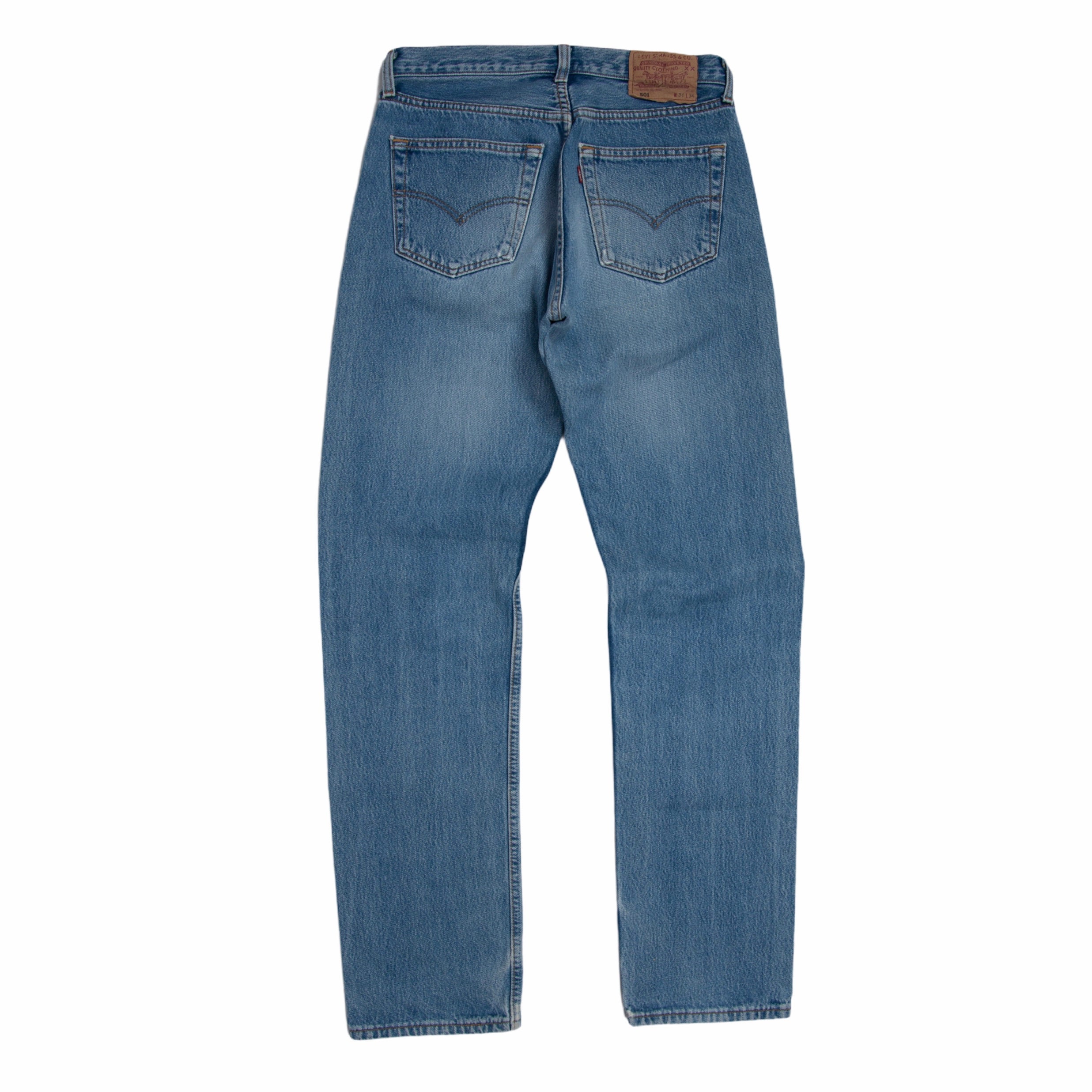 Vintage Levis 501 Stonewash Blue Straight Fit Jeans 31x34 | Etsy