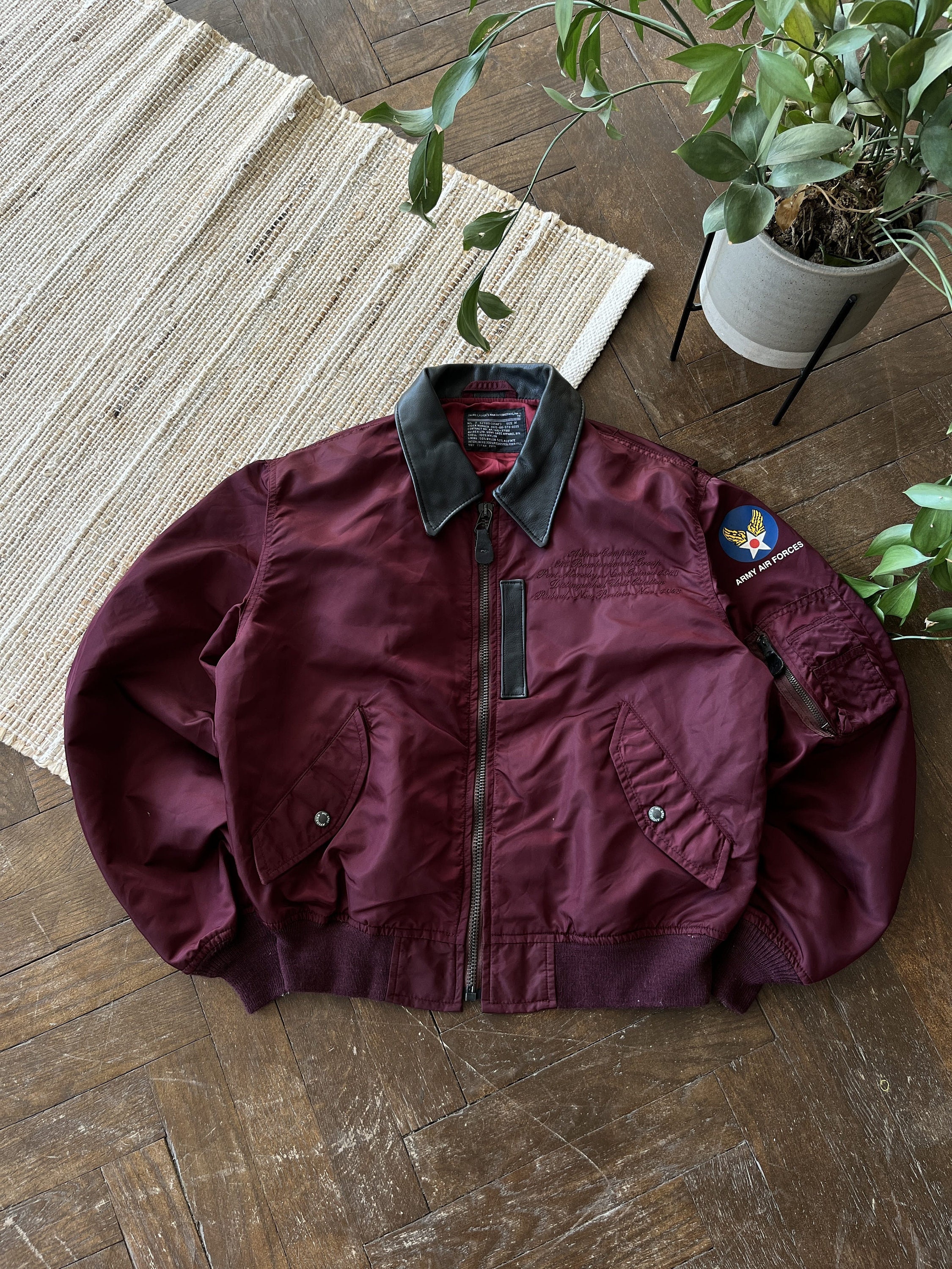 purple avirex jacket