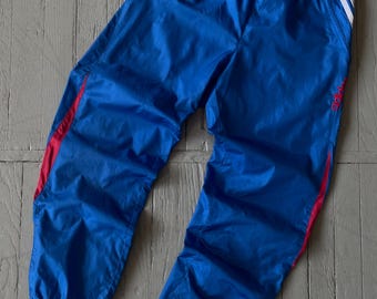 Adidas Track Pant Joggers Trousers Mens Size Xxl 2xl Black Three Stripes Nylon Etsy Australia