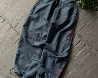 Vintage 00's Nike Nylon Gorpcore Y2K Parachute Track Pants Pale Blue Size XL