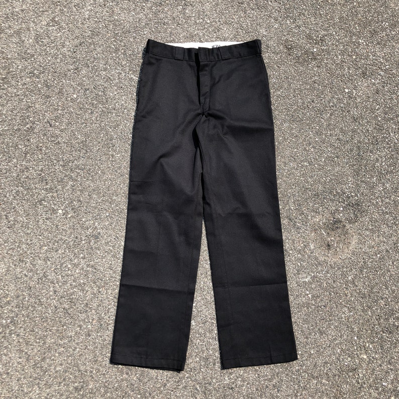 This is Vintage Dickies 874 Black Work Pants 32x32 Carhartt | Etsy