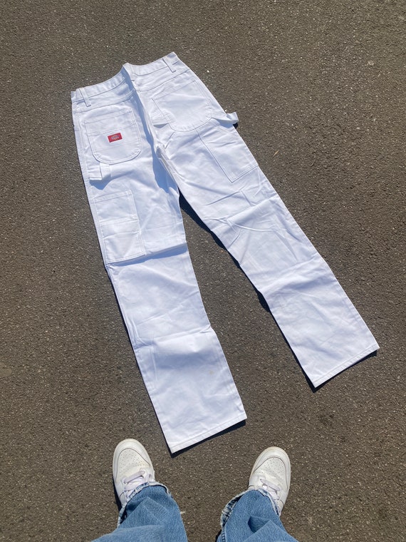 Vintage Dickies White Denim Carpenter 
