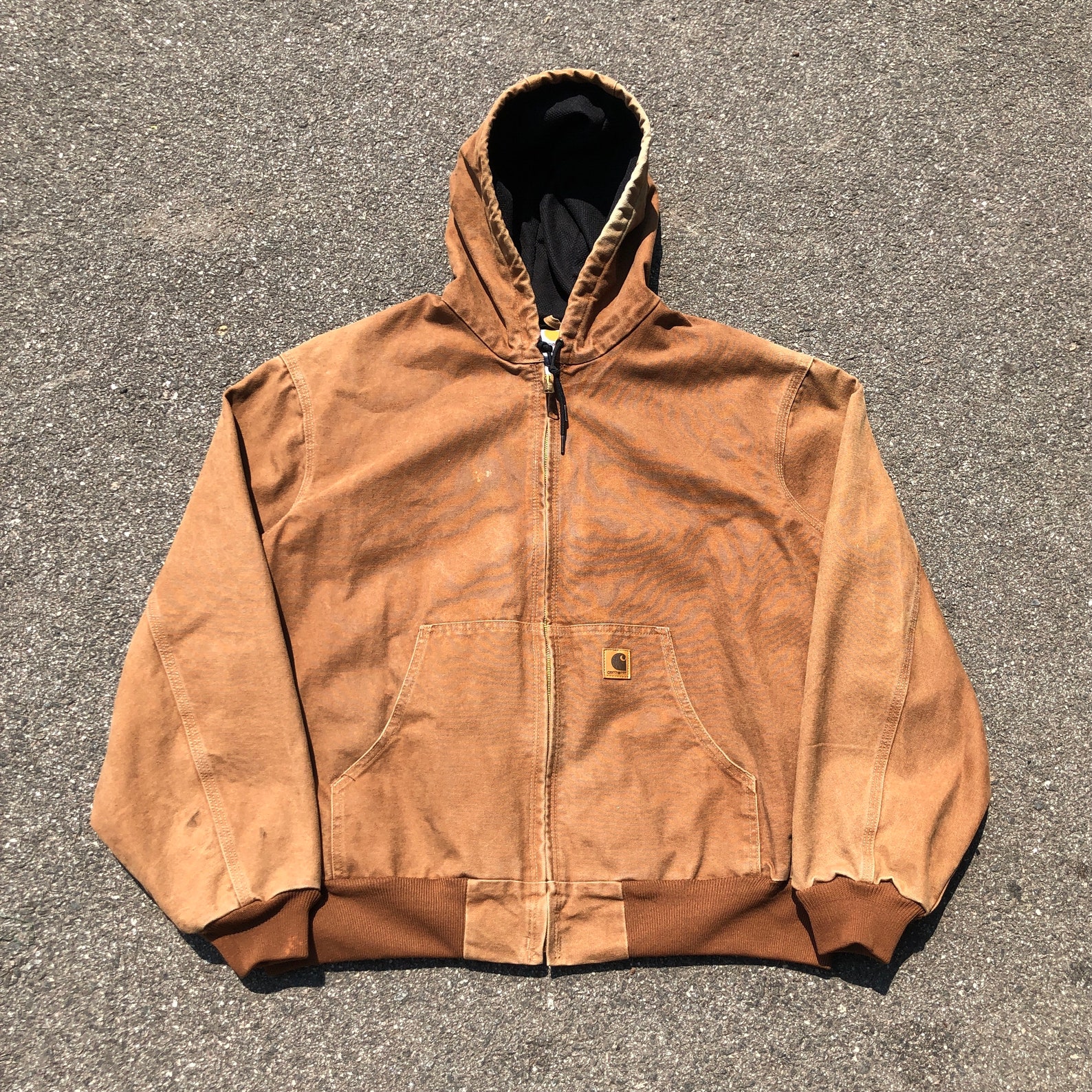 Vintage Carhartt Active Jacket Brown XXL Etsy