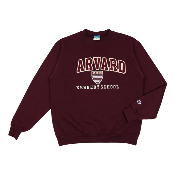 Vintage Champion Harvard School Crewneck Sweatshirt Burgundy M Etsy