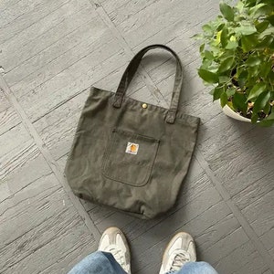Carhartt Simple Crossbody Tote Street Casual Bag Military Green Size 16 15 Etsy Australia