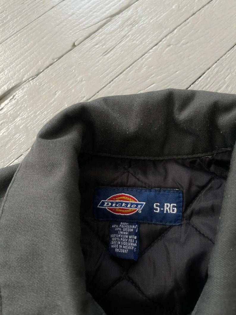 Vintage Dickies Harrington Work Jacket Asphalt Gray Size S Etsy
