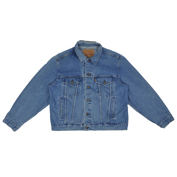Mens Vintage 90s Levi's Blue Denim Oversized Orang