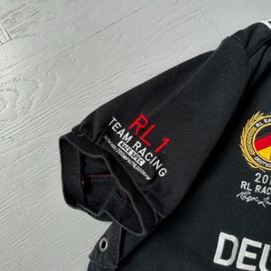Vintage Polo Ralph Lauren Racing Preppy Luxury Logo Collared Short ...