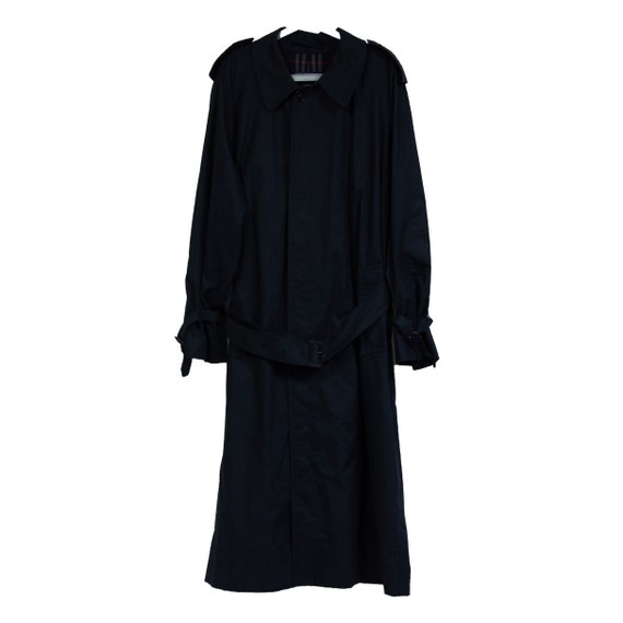 Men’s Vintage Burberry Classic Trench Coat Navy Bl