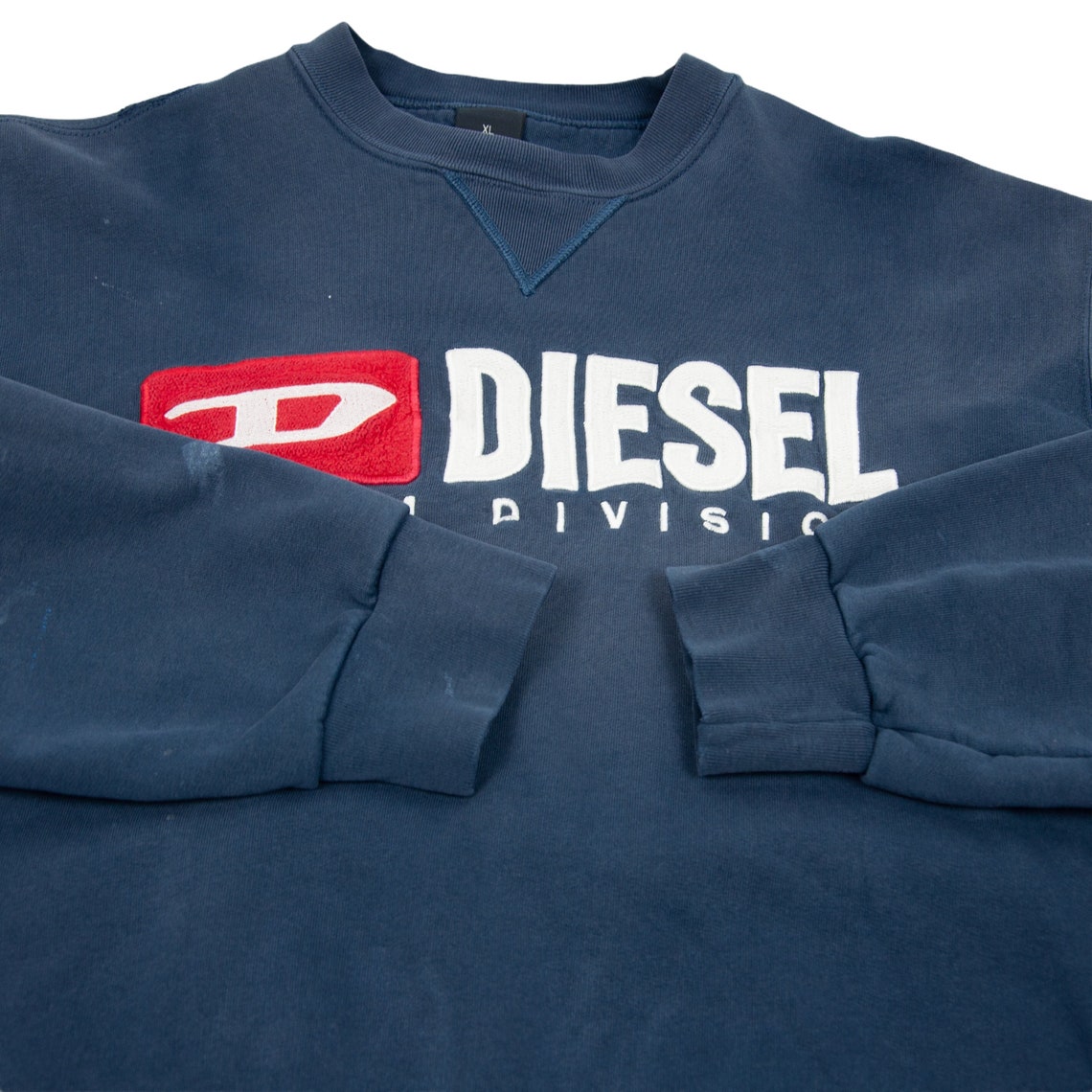 Vintage Diesel Distressed Crewneck Sweatshirt Blue XL Faded | Etsy