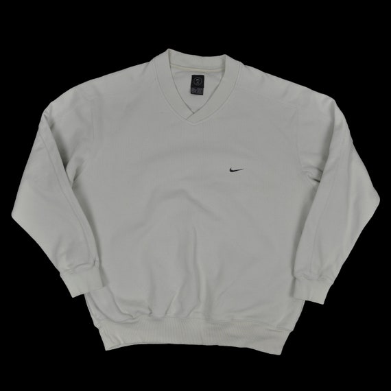 Nike Embroidered Mini Logo White Sweatshirt