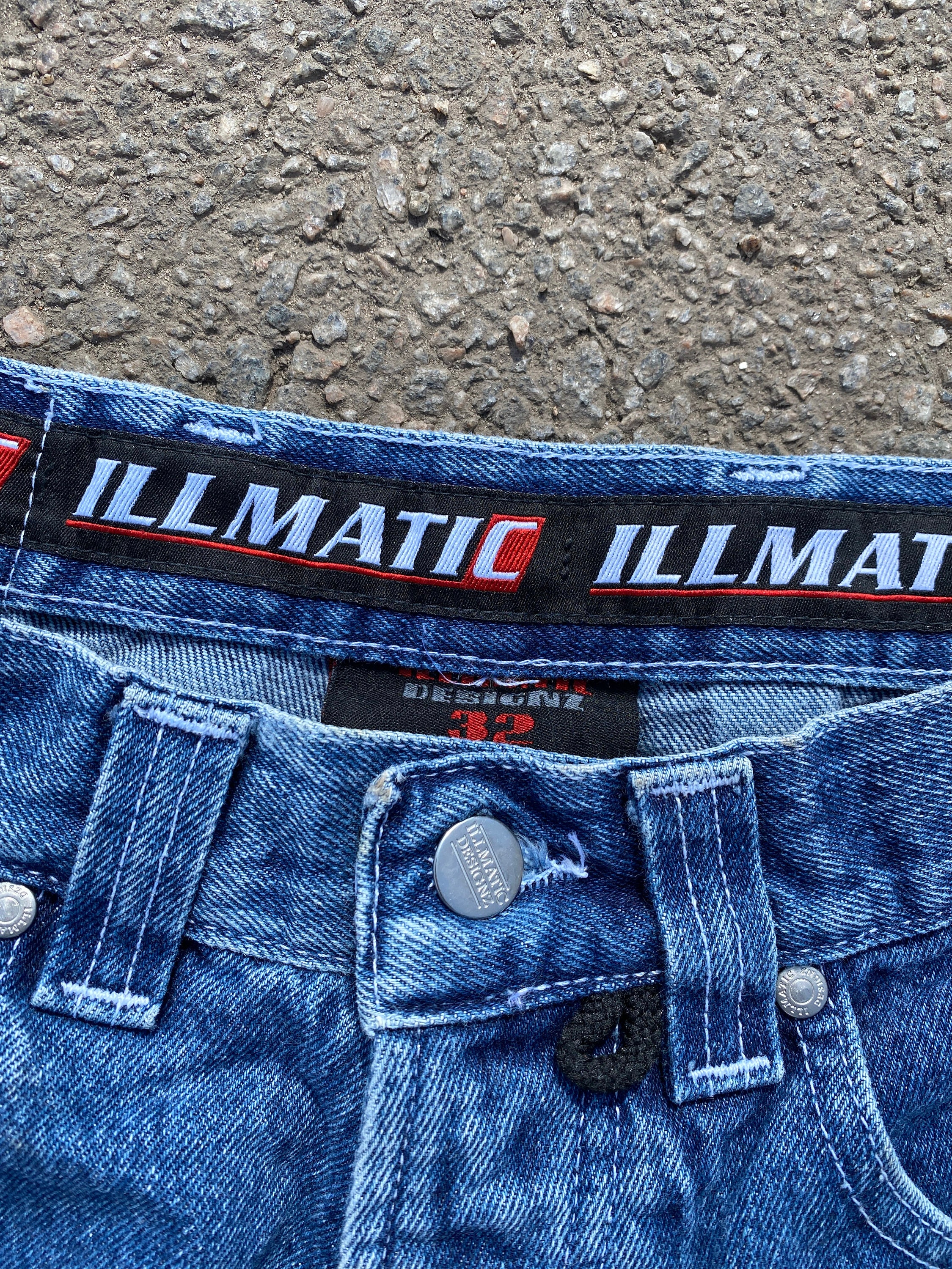 Vintage ILLMATIC Denim Washed Blue Rap 