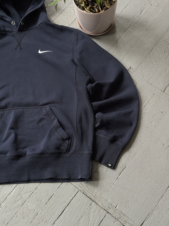 Nike Small Swoosh Baggy Oversized Hoodie Faded Bl… - image 4