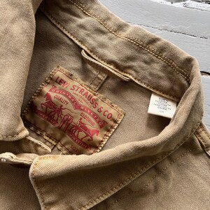 Vintage 90s Levi's Engineered Jeans Pop Button Denim Lightweight Shirt Jacket S