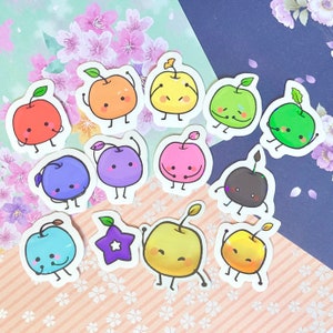 Rainbow Junimo Sticker Set - Die Cut, Stardew Valley, Glossy Sticker