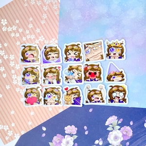 Ensemble d’autocollants Choco Twitch Emote V2