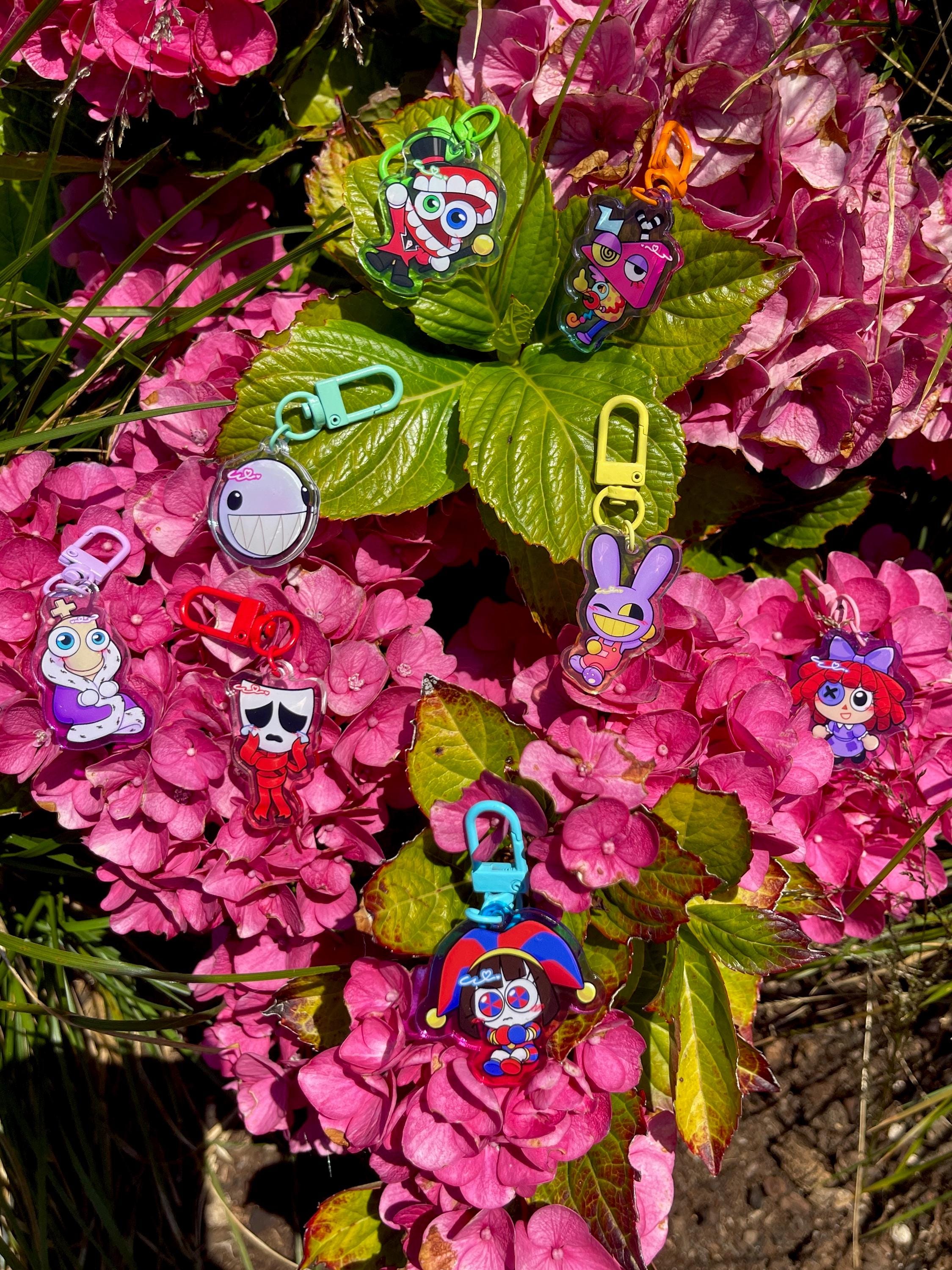 TADC the Amazing Digital Circus Keychains 1.5 Inch Colorful Clear