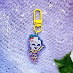 TADC The Amazing Digital Circus Keychains 1.5 inch Colorful Clear Double Sided Acrylic Colorful Clasps Gangle Candy