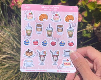 Hoja de pegatinas de Choco’s Cafe
