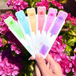 Otter Pop Clear Sticker - 12 cm glänzend, niedlich, Ice Pops, Otter Iceicles, Clear Vinyl Popsicles