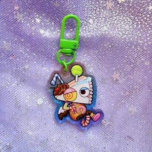TADC The Amazing Digital Circus Keychains 1.5 inch Colorful Clear Double Sided Acrylic Colorful Clasps Zooble Candy