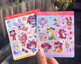 The Amazing Digital Circus Chibi Sticker Sheet