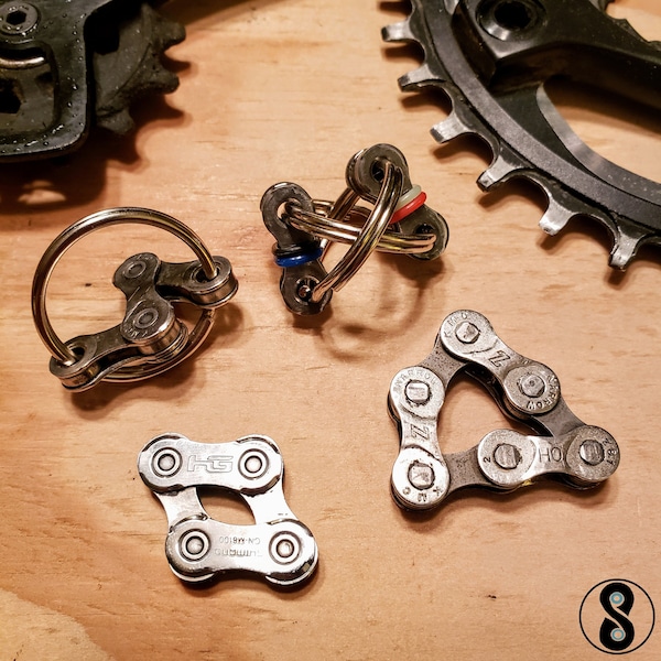 Fidget Toy Set | Quiet Tinker | Upcycled Silent Anti-Stress Bicycle Chain | ADD | ADHD | Kids School Tutor | Office Desk Trinket