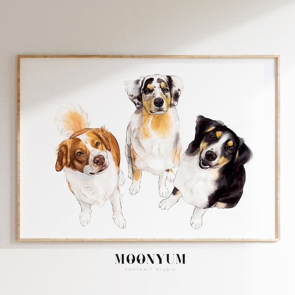 Haustierportrait, individuelles Portrait, Haustierportrait, individuelles Haustierportrait, Hundeportrait, individuelles Gemälde, Portrait