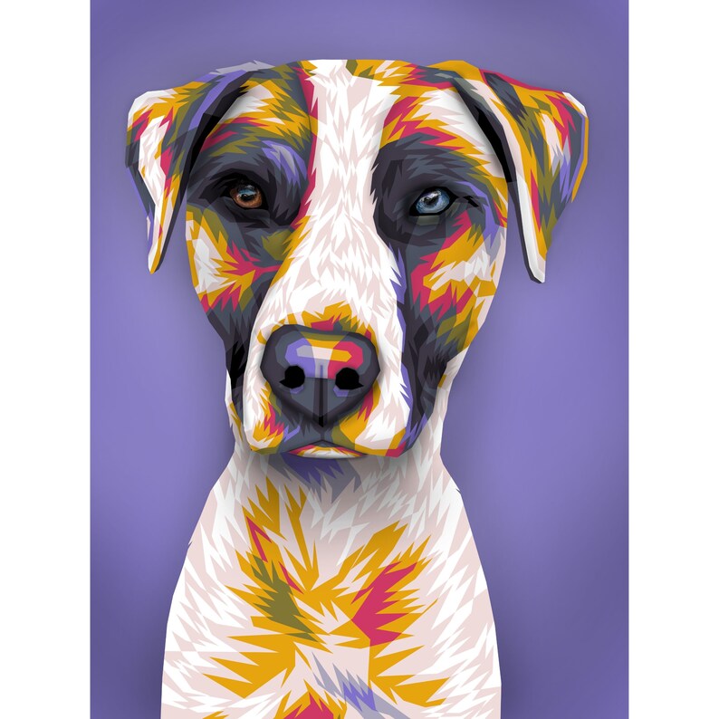 Custom Pet Portraits: Personalized Dog Wall Art Custom Posters and Canvas Prints, Perfect for Gifts image 5