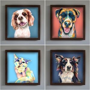 Custom Pet Portraits: Personalized Dog Wall Art Custom Posters and Canvas Prints, Perfect for Gifts image 2