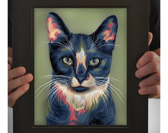 Classy Custom Pet, Custom Pet Portraits, Dog Art, Pop Pet Portrait, Custom Pet Artwork Made For You, Christmas Gifts