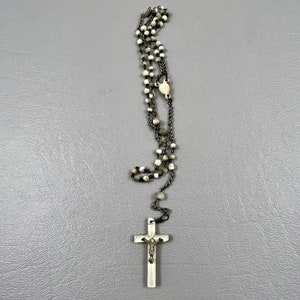Mother of Pearl Mini Rosary — Iron Rose Supply