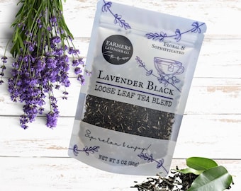 Lavender Black Loose Leaf Tea Blend
