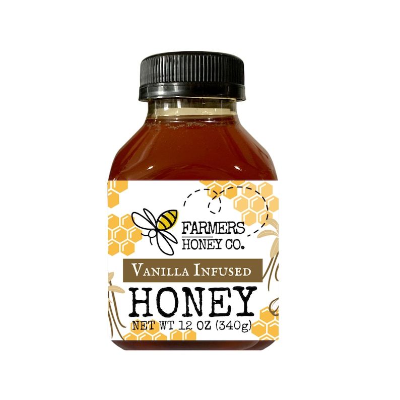 FARMERS Honey Co. Vanilla Infused Wildflower Honey. Rich and Etsy