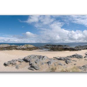 Balnahard bay beach on Colonsay, the Hebrides, Scotland | Scottish Island Coastal landscape | Nature photography panoramic print | wall art
